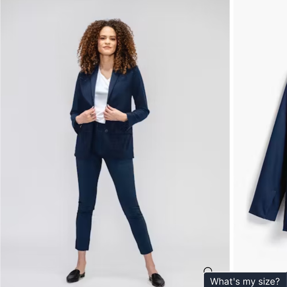 Women's Velocity Oversized Blazer - Indigo Heather size 2 - Picture 3 of 4